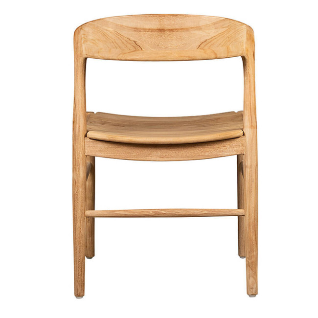 Silla Tramontana en madera maciza de teca natural acabado fino | bosco