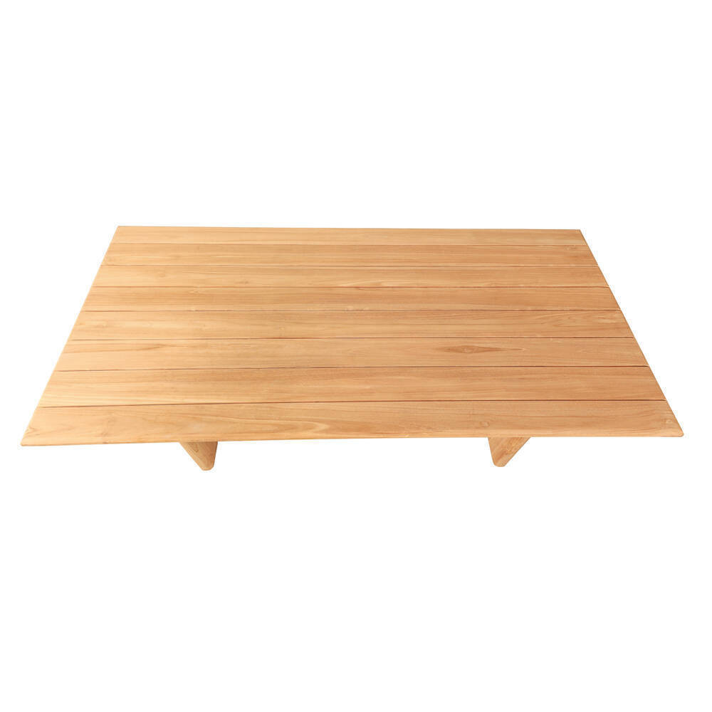 Mesa modelo l´Enzell en madera de teca natural lijado fina | bosco