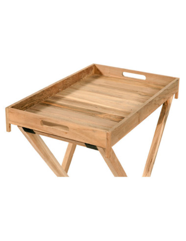 Mesa modelo Talaieta en madera de teca reciclada acabado rasgado | bosco