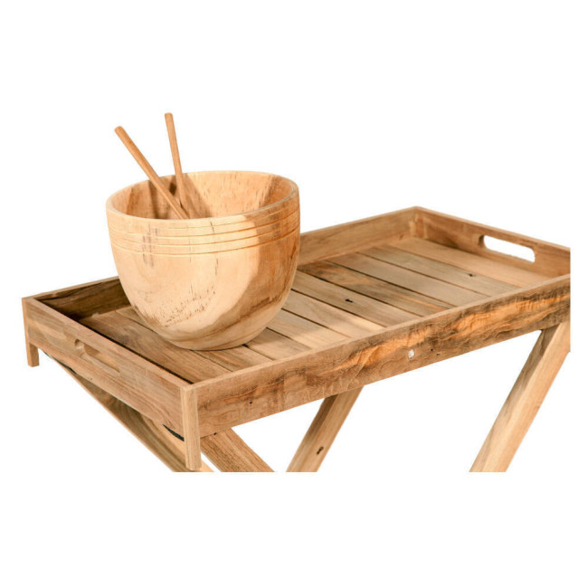 Mesa modelo Talaieta en madera de teca reciclada acabado rasgado | bosco