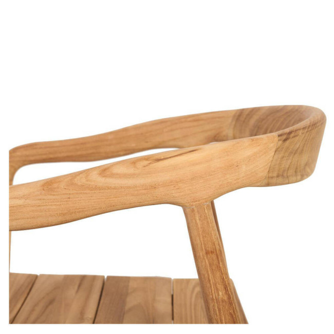 Silla Tamarells en madera maciza de teca natural acabado fino | bosco