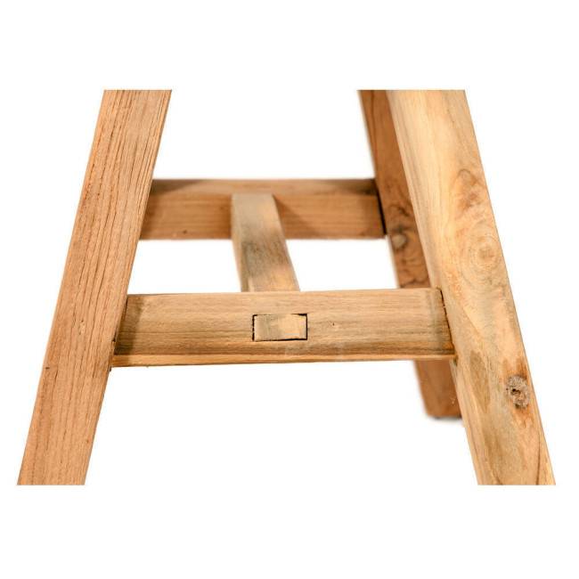 Banco Son Vilar en madera de teca reciclada y rasgada con diseño robusto| bosco