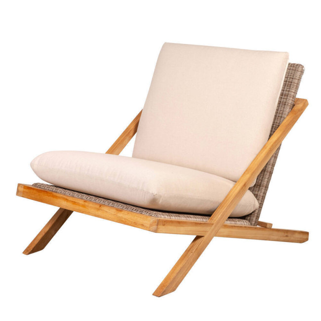 Sillón Macar en madera maciza de teca natural acabado fino | bosco