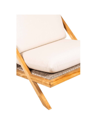 Sillón Macar en madera maciza de teca natural acabado fino | bosco