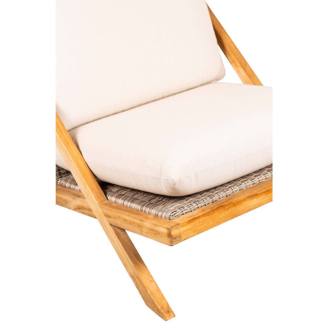 Sillón Macar en madera maciza de teca natural acabado fino | bosco