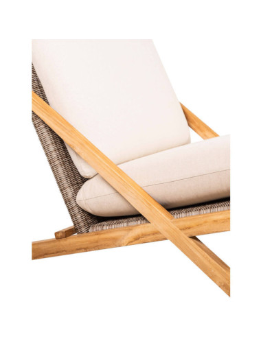 Sillón Macar en madera maciza de teca natural acabado fino | bosco