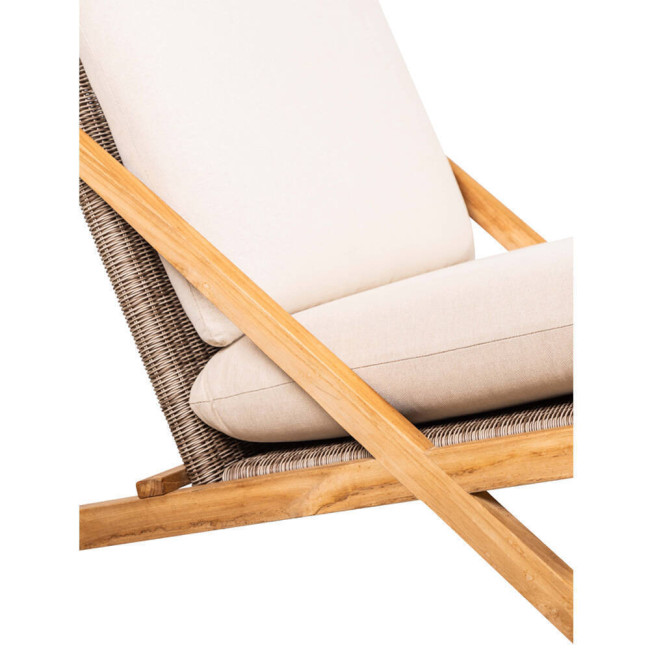 Sillón Macar en madera maciza de teca natural acabado fino | bosco