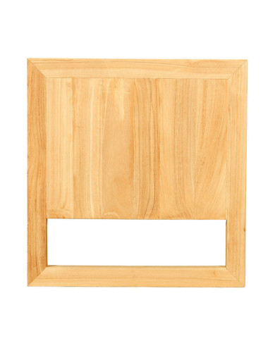Mueble tv Arenal en madera de teca natural maciza acabado fino y tirador metálico antracita | bosco