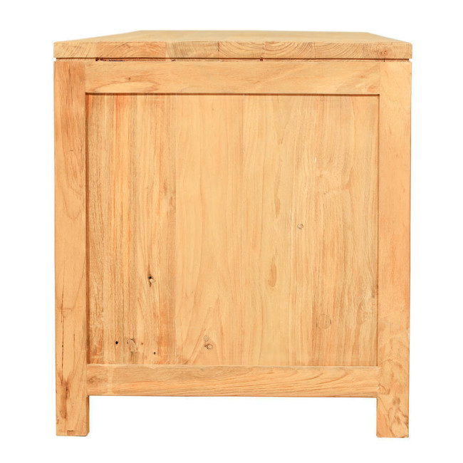 Mueble tv Fornells en madera de teca reciclada con puertas corredizas | bosco