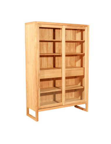 RT-1107A VITRINA SANTA AGUEDA DE 120 X 45 X 180H. MADERA TECA.
