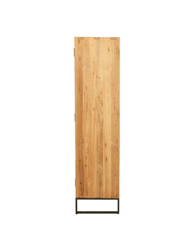 RT-1162A VITRINA SANT ANTONI DE 110 X 40 X 160H. TECA RECICLADA, PIES Y PUERTA METALICA.