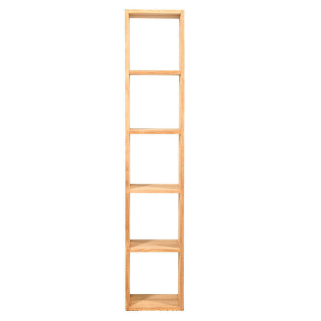 Estantería Cala Pilar en madera de teca natural de diseño minimalista| bosco