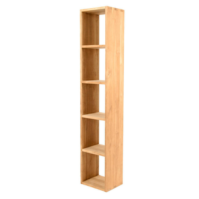 Estantería Cala Pilar en madera de teca natural de diseño minimalista| bosco