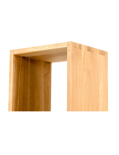 Estantería Cala Pilar en madera de teca natural de diseño minimalista| bosco