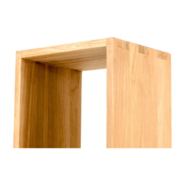 Estantería Cala Pilar en madera de teca natural de diseño minimalista| bosco