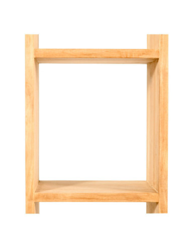 Estantería Cala Pilar en madera de teca natural de diseño minimalista| bosco