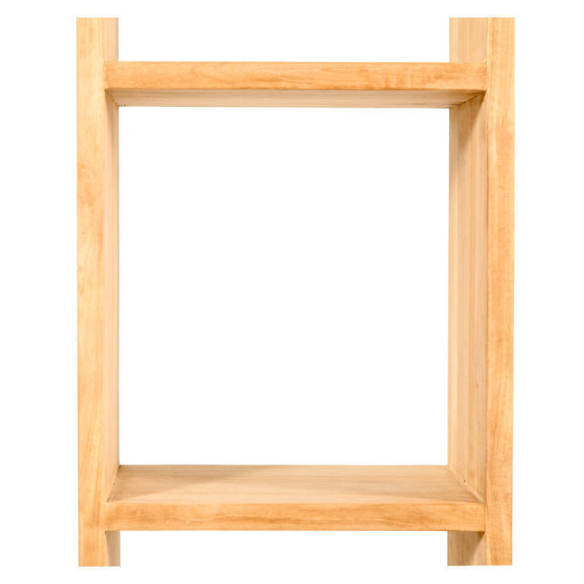 Estantería Cala Pilar en madera de teca natural de diseño minimalista| bosco