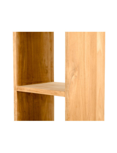 Estantería Cala Pilar en madera de teca natural de diseño minimalista| bosco