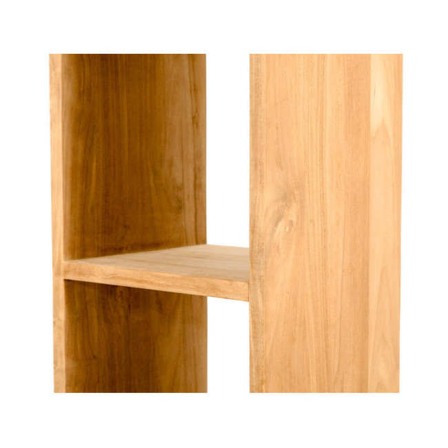 Estantería Cala Pilar en madera de teca natural de diseño minimalista| bosco