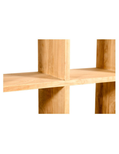 Estantería Cala Pilar en madera de teca natural de diseño lineal| bosco