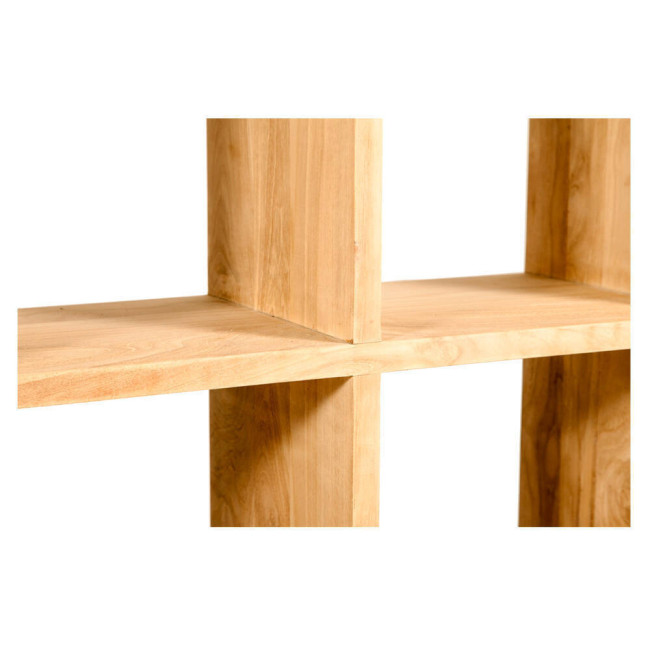 Estantería Cala Pilar en madera de teca natural de diseño lineal| bosco
