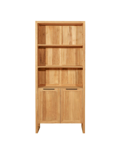 RT-1106A ESTANTERIA CALES FONTS 2 PUERTAS DE 90 X 40 X 200H. MADERA TECA.