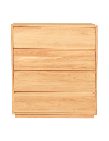 RT-1093A COMODA FONDES DE 4 CAJONES DE 90 X 45 X 100H. MADERA DE TECA.