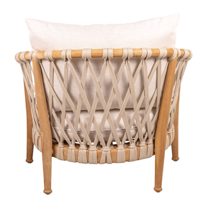 Sillón Es Codolar en madera maciza de teca natural acabado fino | bosco