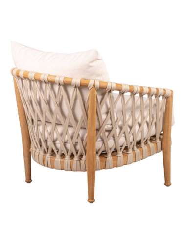 Sillón Es Codolar en madera maciza de teca natural acabado fino | bosco