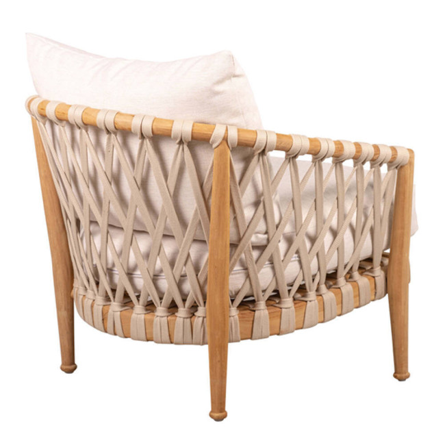 Sillón Es Codolar en madera maciza de teca natural acabado fino | bosco