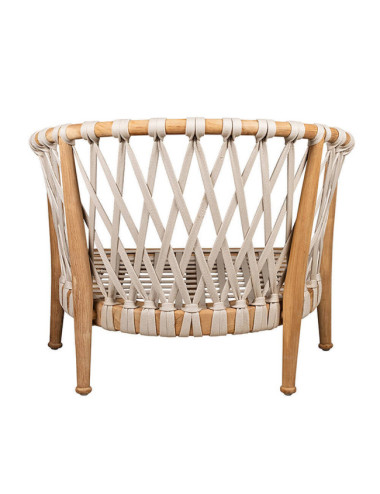 Sillón Es Codolar en madera maciza de teca natural acabado fino | bosco