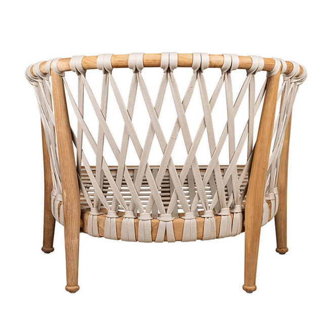 Sillón Es Codolar en madera maciza de teca natural acabado fino | bosco