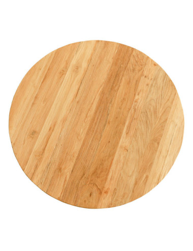 Mesa modelo Macarella en madera de teca reciclada acabado rasgado | bosco