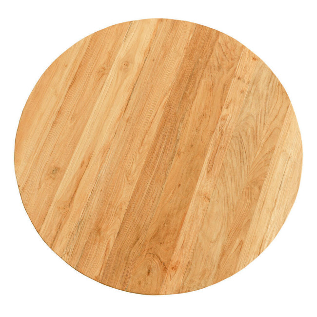 Mesa modelo Macarella en madera de teca reciclada acabado rasgado | bosco