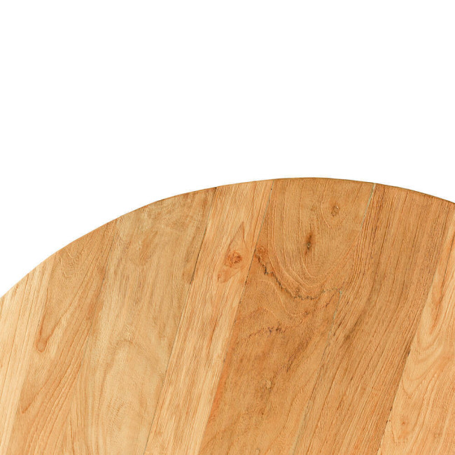 Mesa modelo Macarella en madera de teca reciclada acabado rasgado | bosco