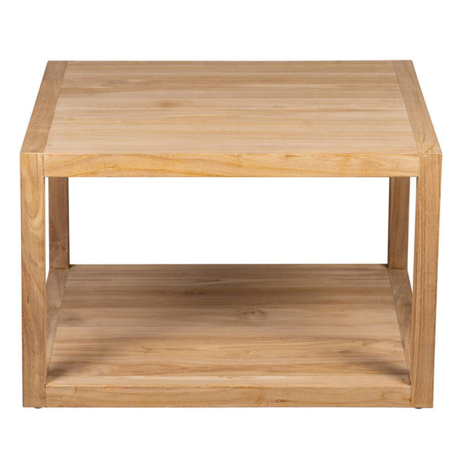 Mesa de rincón modelo Turqueta en madera de teca con acabado lijado fino | bosco