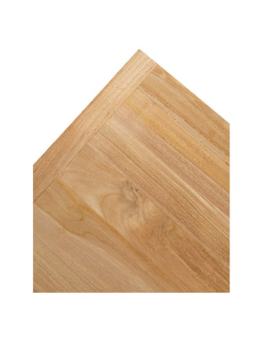 Mesa de rincón modelo Turqueta en madera de teca con acabado lijado fino | bosco