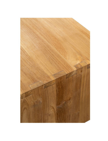 Mesa de centro Es Talaier en madera de teca natural con cajón central| bosco