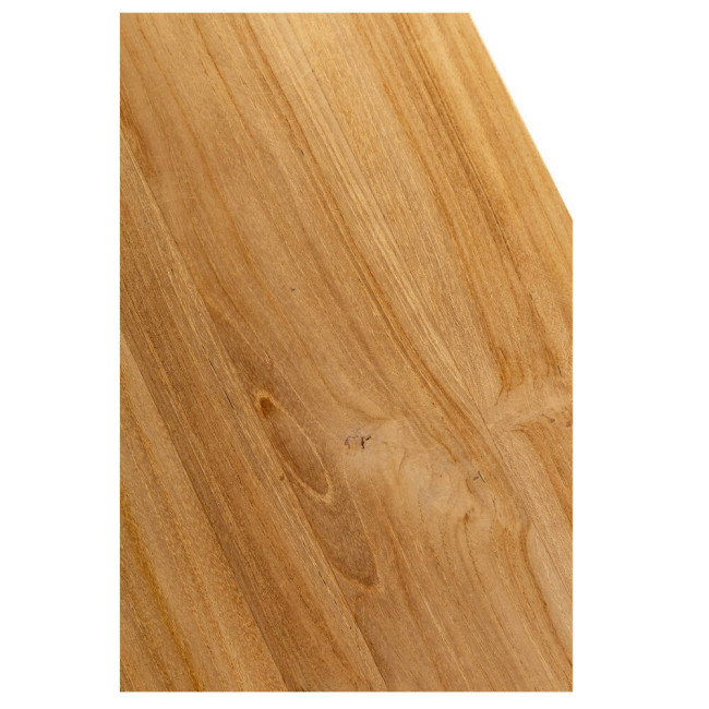 MESA CONSOLA BINIDALI DE MADERA DE TECA ACABADO LIJADO FINO