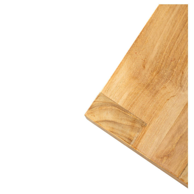 MESA CONSOLA BINIDALI DE MADERA DE TECA ACABADO LIJADO FINO