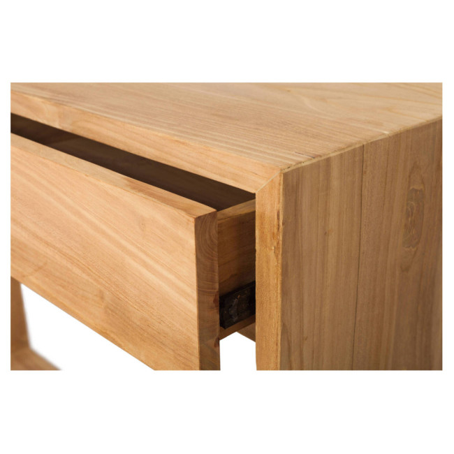 RT-1052A CONSOLA 2 CAJONES BINANCOLLA DE 120 X 35 X 85H. MADERA TECA