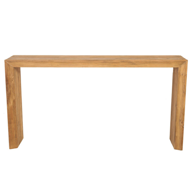 GT-6030A CONSOLA BINIXICA DE 150 X 35 X 78H. TECA RECICLADA RASGADO