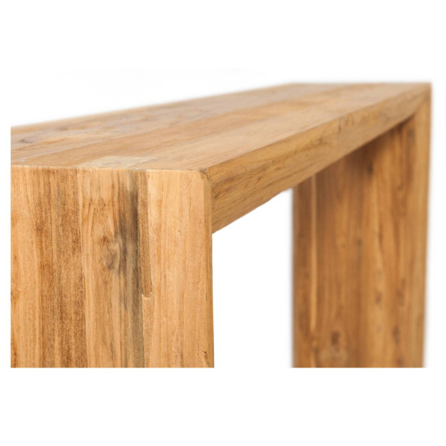 GT-6030A CONSOLA BINIXICA DE 150 X 35 X 78H. TECA RECICLADA RASGADO