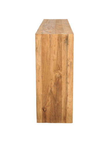 GT-6030A CONSOLA BINIXICA DE 150 X 35 X 78H. TECA RECICLADA RASGADO