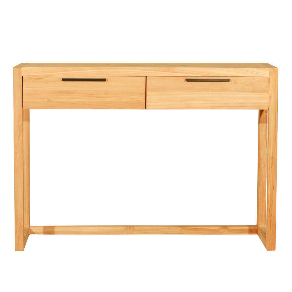 RT-1102A CONSOLA BINIPARRELL DE 120 X 35 X 85H. MADERA DE TECA