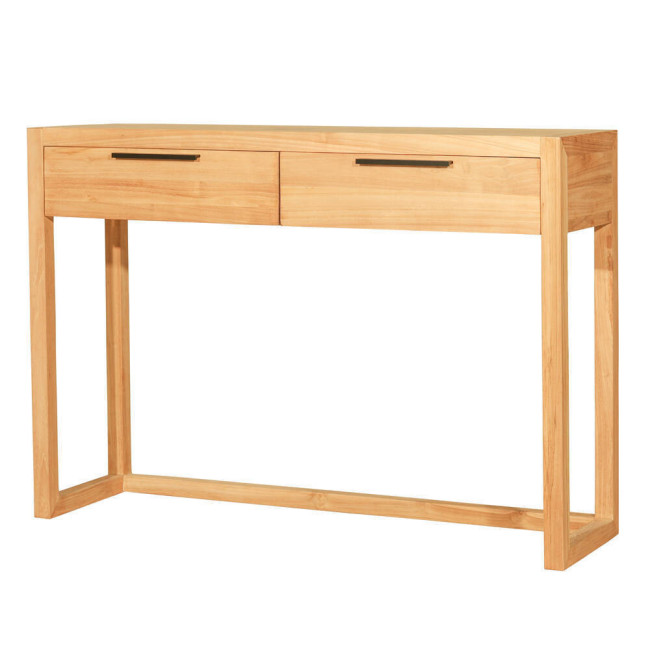 RT-1102A CONSOLA BINIPARRELL DE 120 X 35 X 85H. MADERA DE TECA