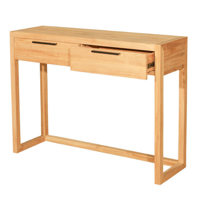 RT-1102A CONSOLA BINIPARRELL DE 120 X 35 X 85H. MADERA DE TECA