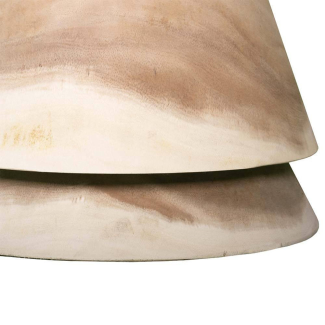 Taburete Santandria en madera de suar natural de diseño elegante| bosco