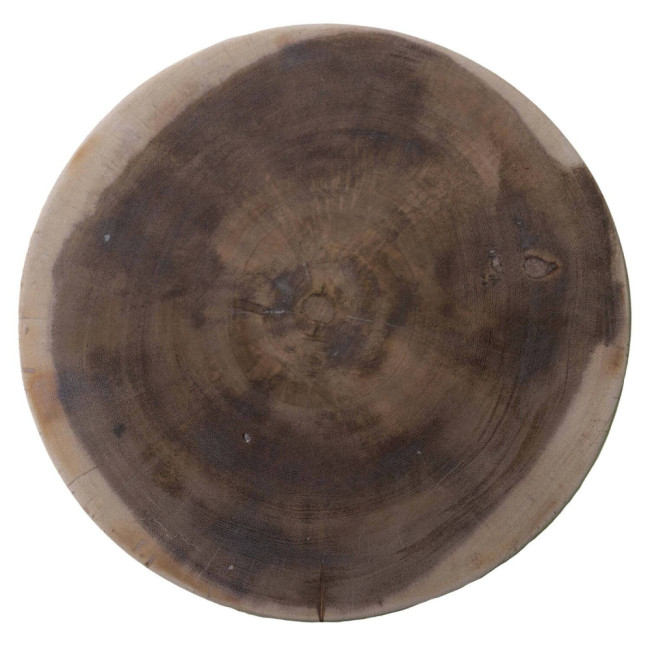 Taburete Blanca en madera de suar natural con carácter artesanal| bosco