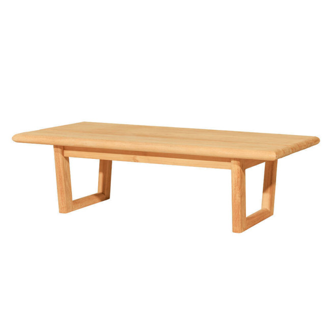 Mesa modelo S´Ullestra en madera de teca natural lijado fina | bosco